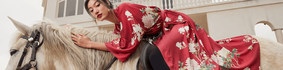 red dressing gown silk Women's Silk Red Robe Collection