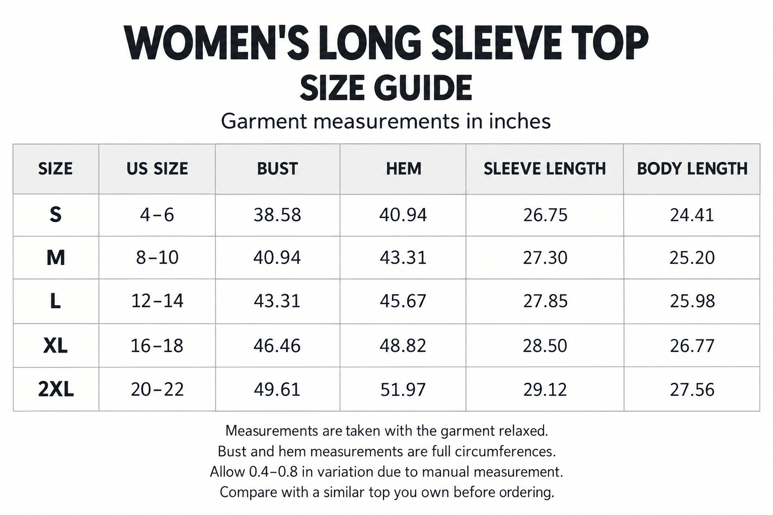 Women's Boutique Long Sleeve Crew Neck Smocked Cuff Top