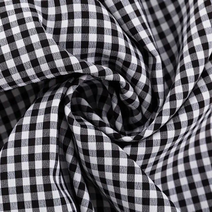 Puff Sleeve Gingham Top