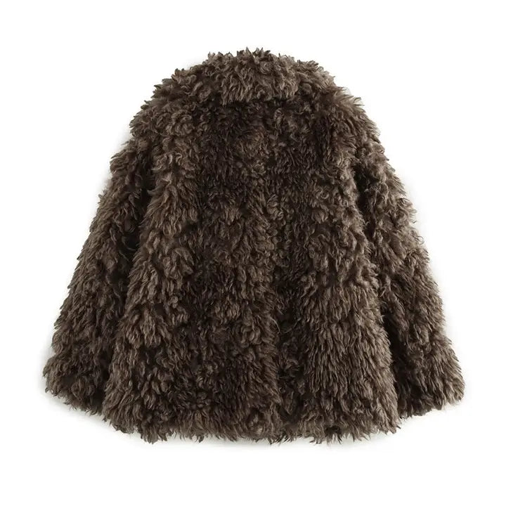 Fluffy Faux Fur Coat