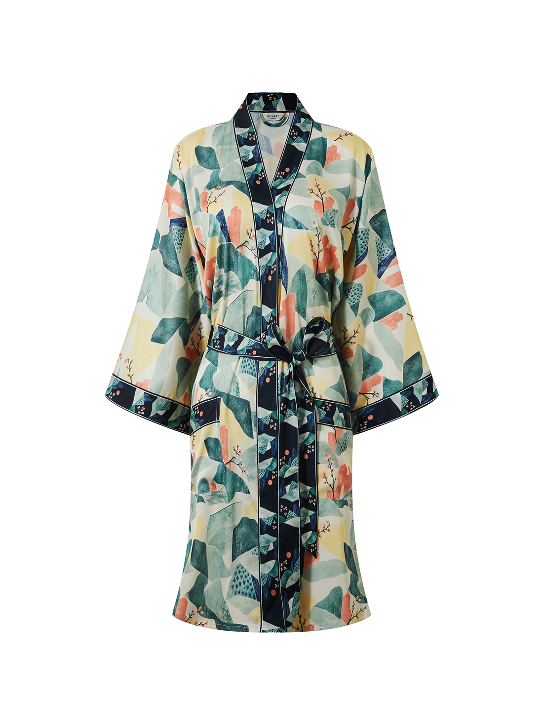 Sage Sierra Short Robe with Pockets