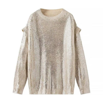Sequin Knit Sweater