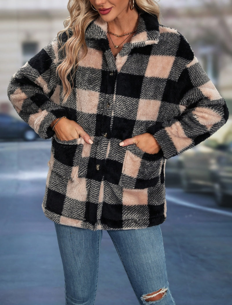 Checkered Collared Jacket