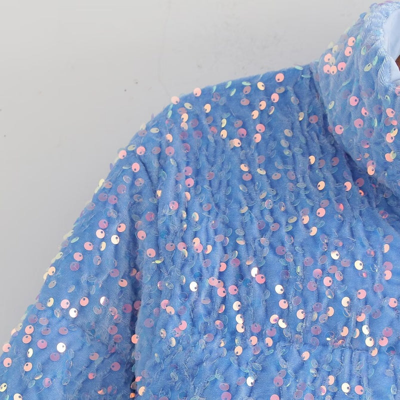 Sequin Long Sleeve Jacket