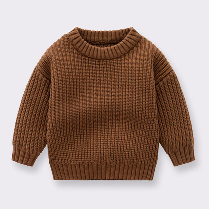 Ribbed Knit Long-Sleeve Sweater Set (Kids)