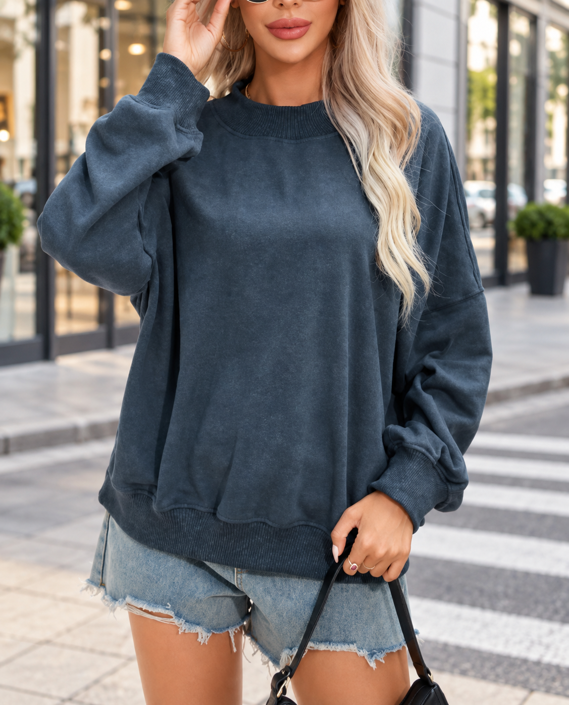 Women’s Oversized Batwing Sleeve Pullover