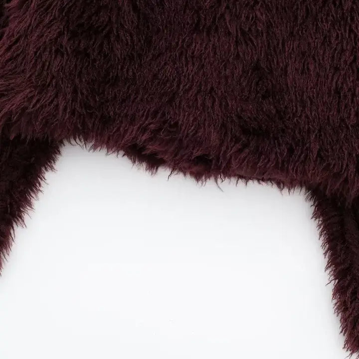 Cropped Faux Fur Jacket