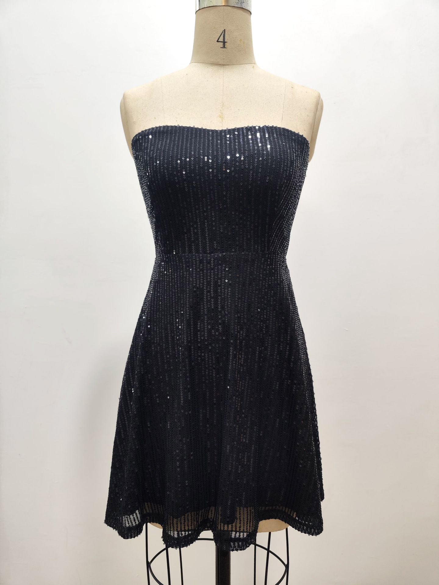Strapless Sequin Mini Dress
