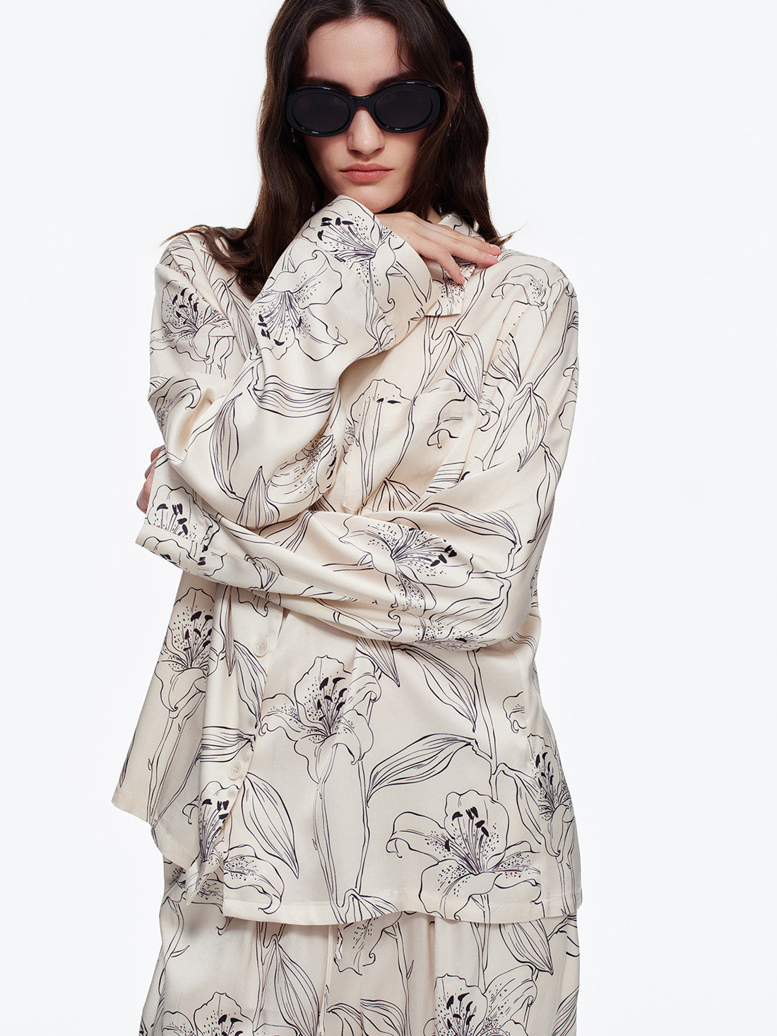 Ivory Lily Long Pajama Set