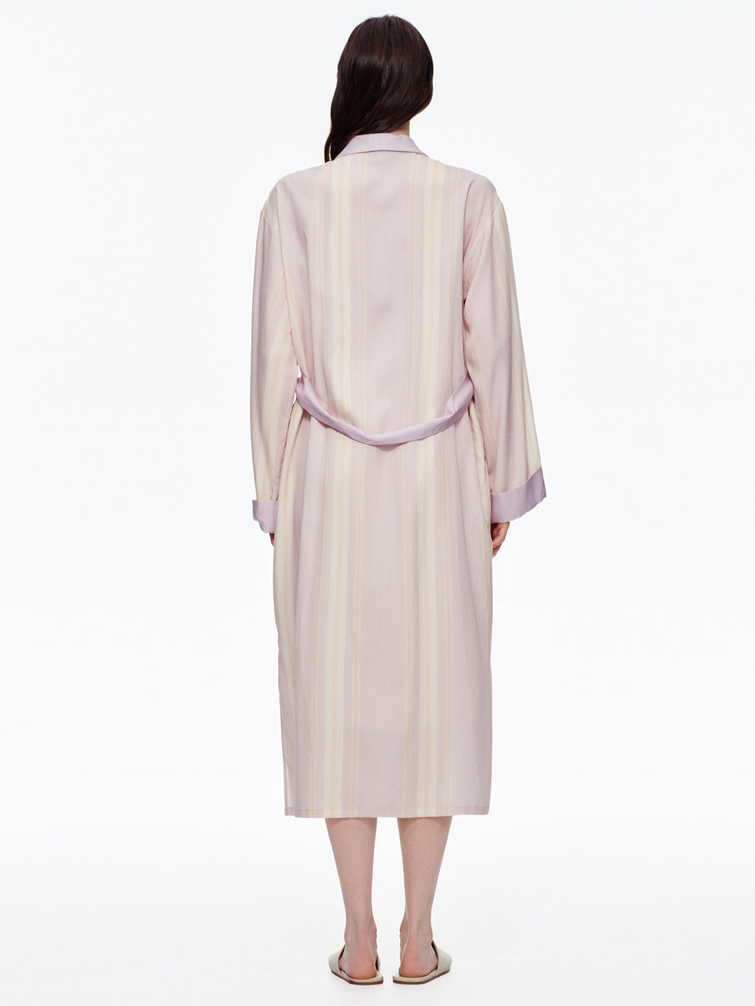Dream Blush Stripe Robe & Dress Set