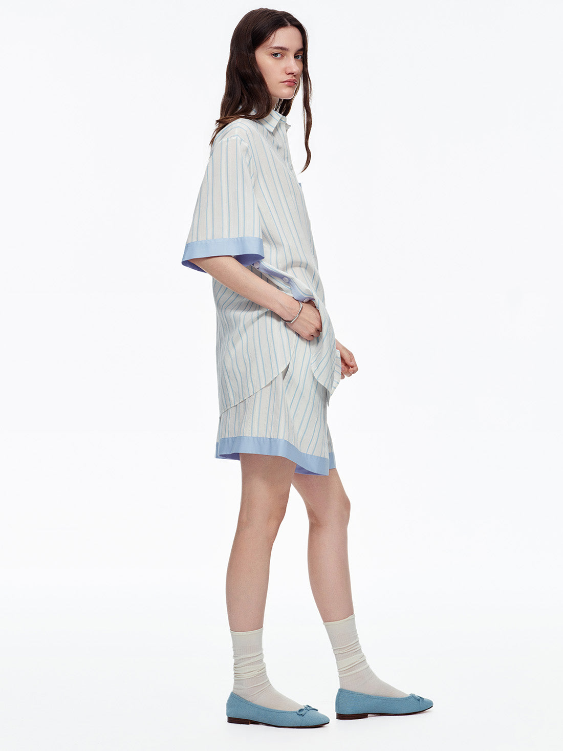 Skyline Stripe Short Pajama Set