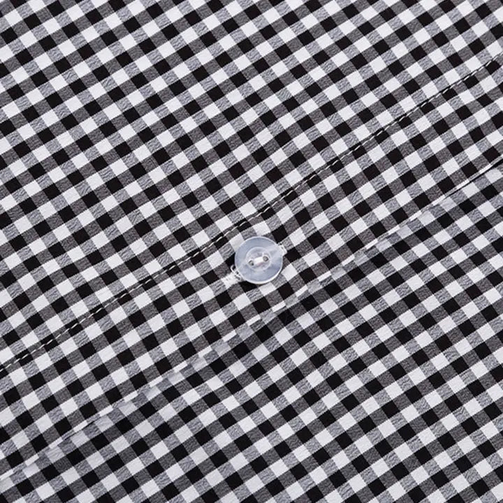 Puff Sleeve Gingham Top