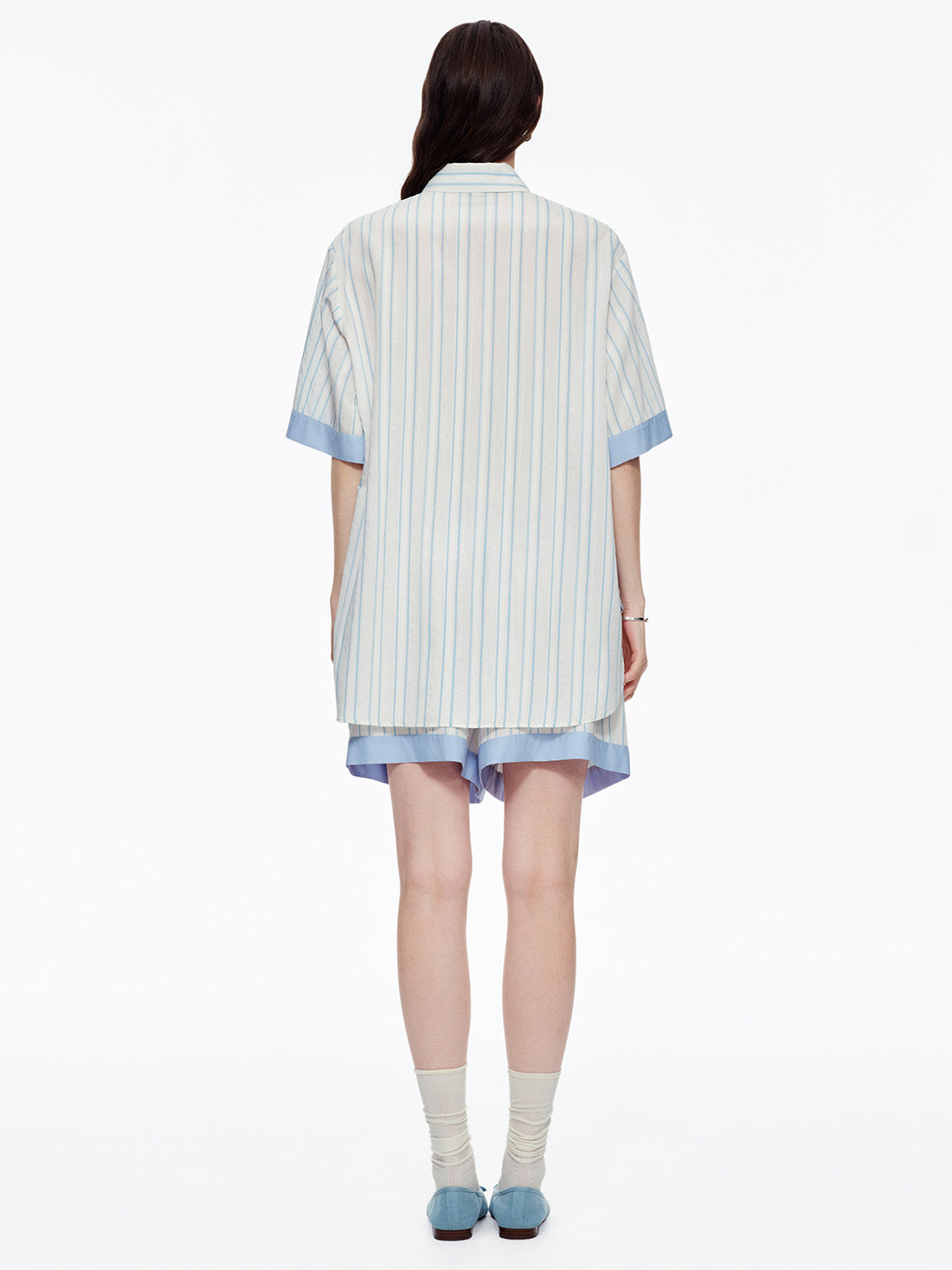 Skyline Stripe Short Pajama Set