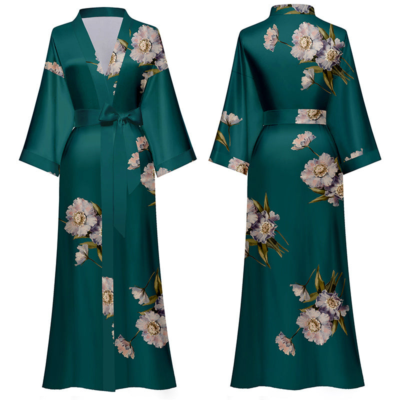 Blooming Anemone Kimono Robe