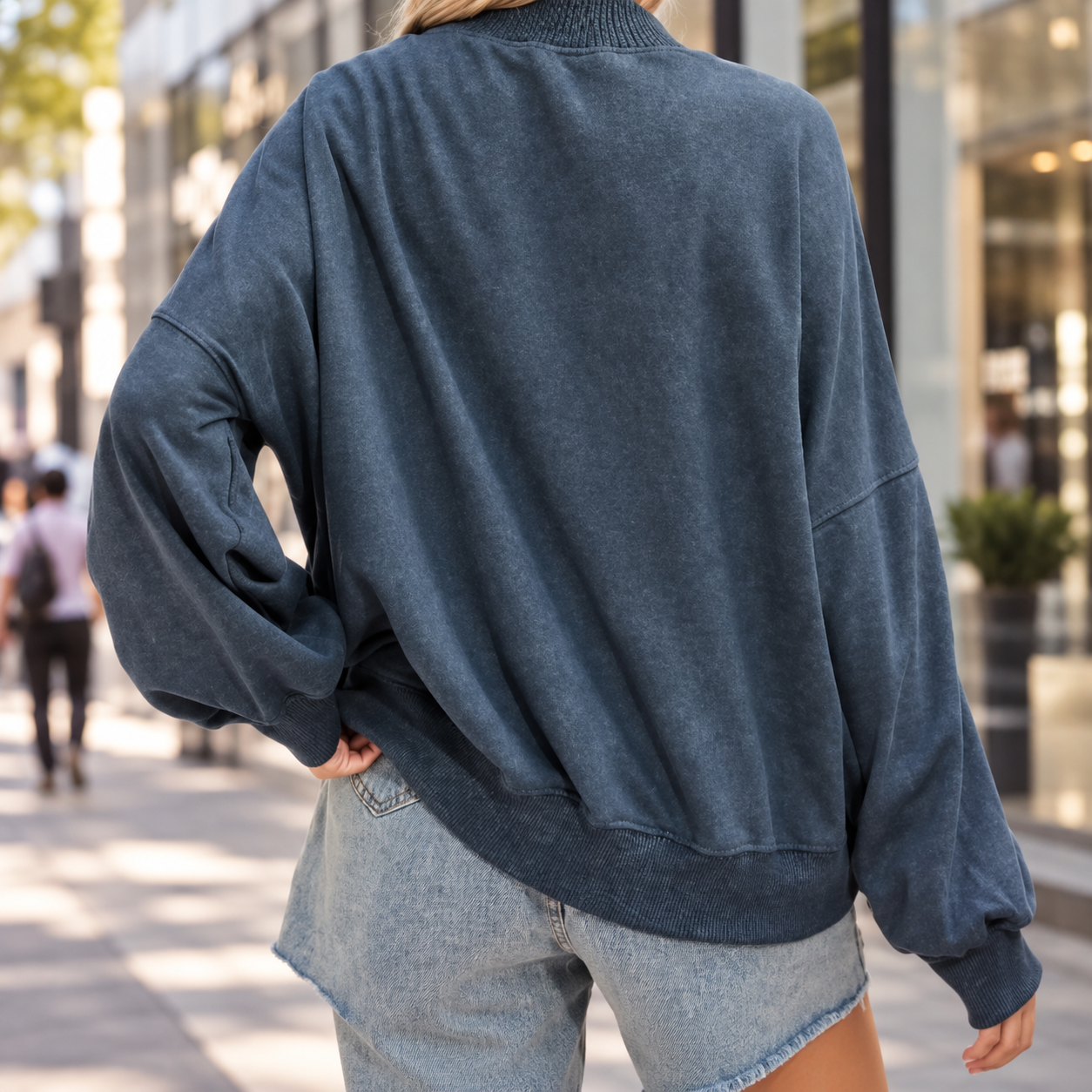 Women’s Oversized Batwing Sleeve Pullover