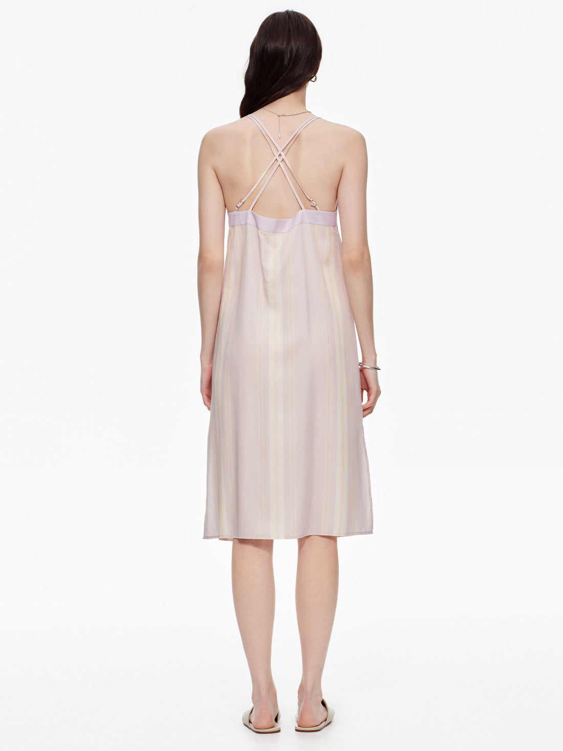 Dream Blush Stripe Robe & Dress Set