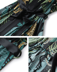 Black Leopard Kimono Robe