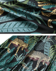 Black Leopard Kimono Robe