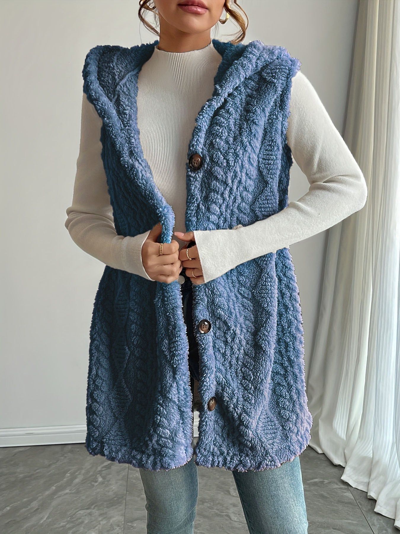 Women’s Fleece Vest Sleeveless Casual Layering Top