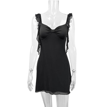 Women's V-neck strapless dress, sexy and fashionable lace backless dress