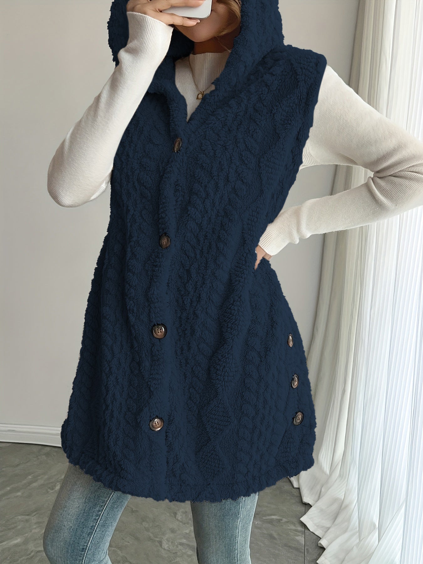 Women’s Fleece Vest Sleeveless Casual Layering Top