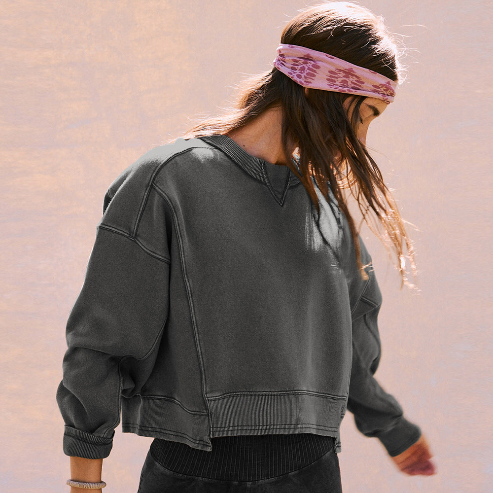 Women's Cropped Crewneck Sweatshirt