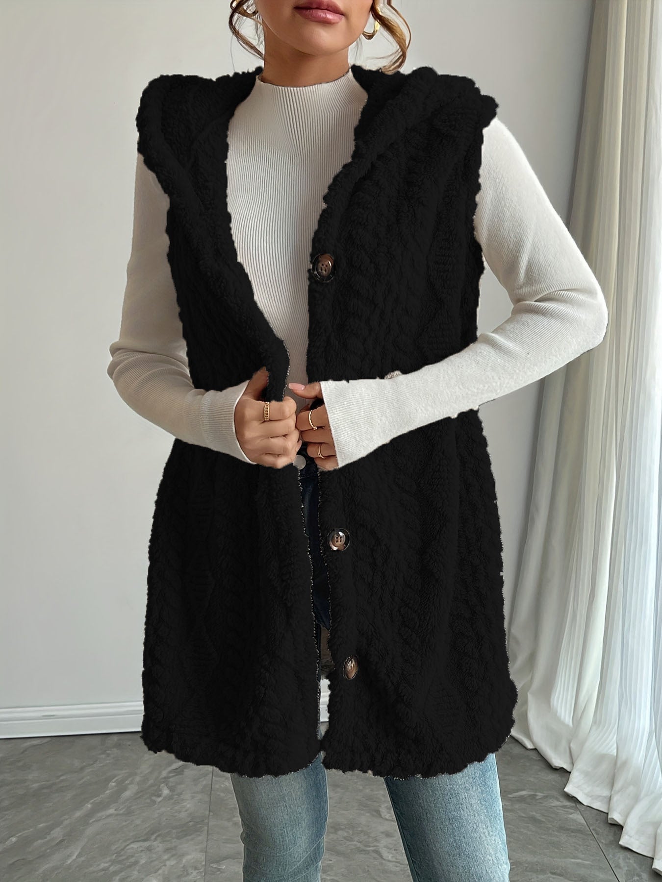 Women’s Fleece Vest Sleeveless Casual Layering Top