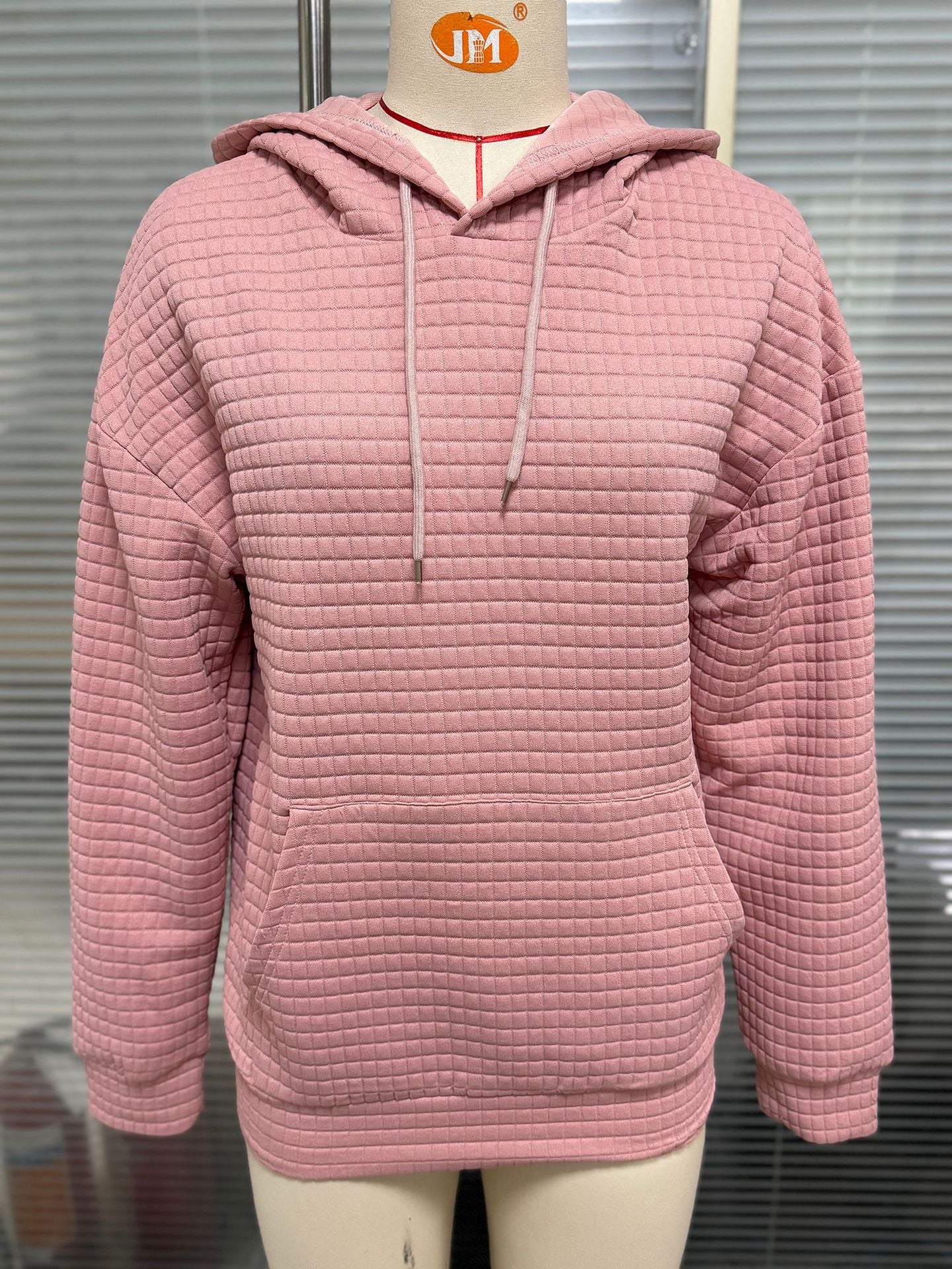 Elevated Textured Kangaroo Pocket Hoodie