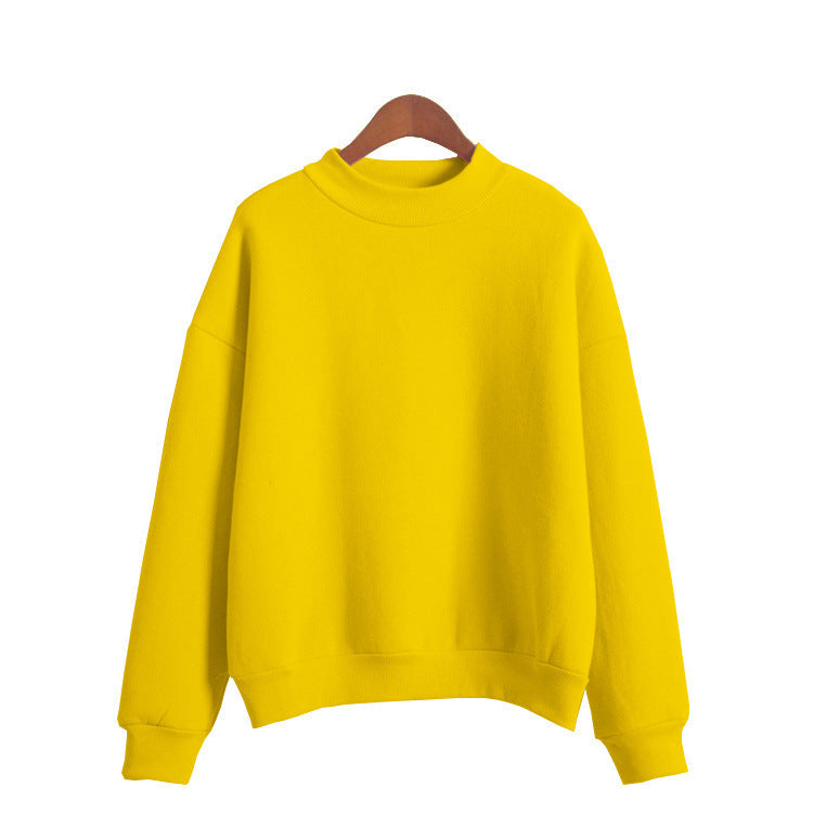 Women's Fleece-Lined Mock Neck Sweatshirt, Warm Long Sleeve Pullover