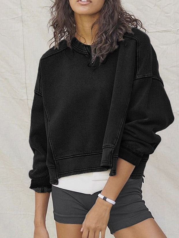 Women's Cropped Crewneck Sweatshirt