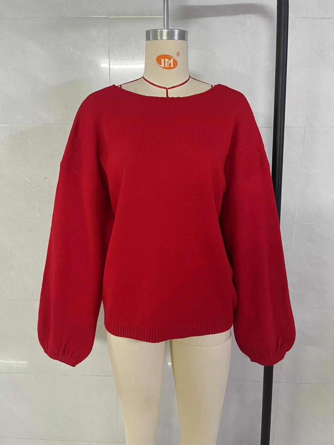 Boutique Twist Back V Neck Occasion Sweater