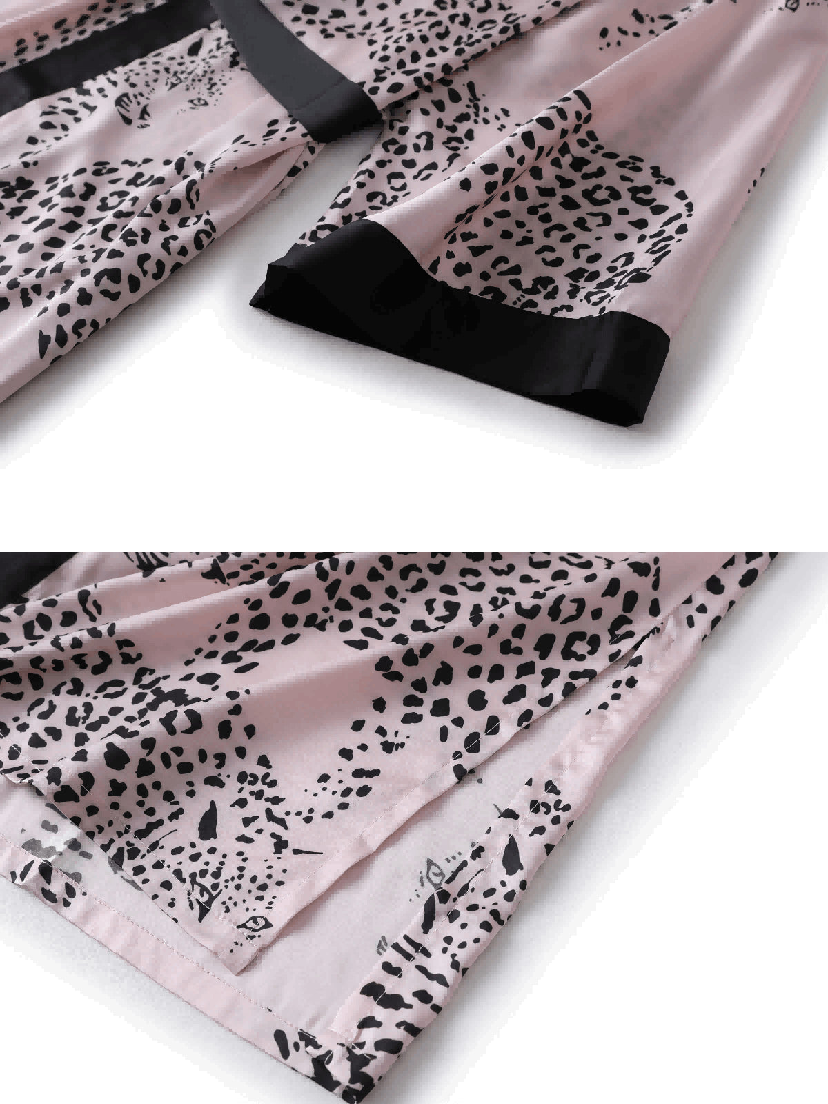 Pink Tropical Bird & Pomegranate Print Robe main image 1