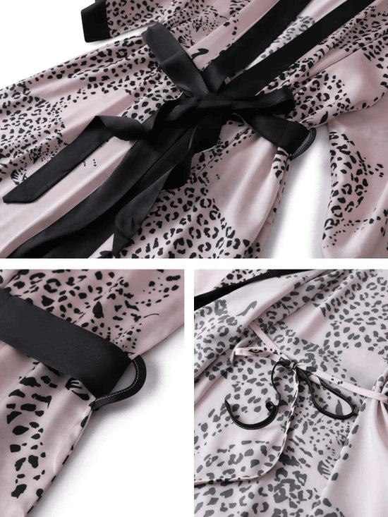 Leopard Print Dressing Gown Pink Robe Kimono Bridal Party Robes leopard-print-dressing-gown-pink-robe-kimono-bridal-party-robes