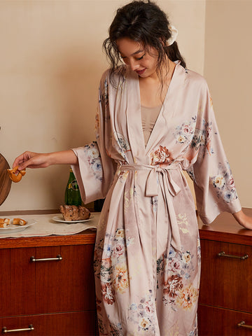 Folding Fan Kimono Robe