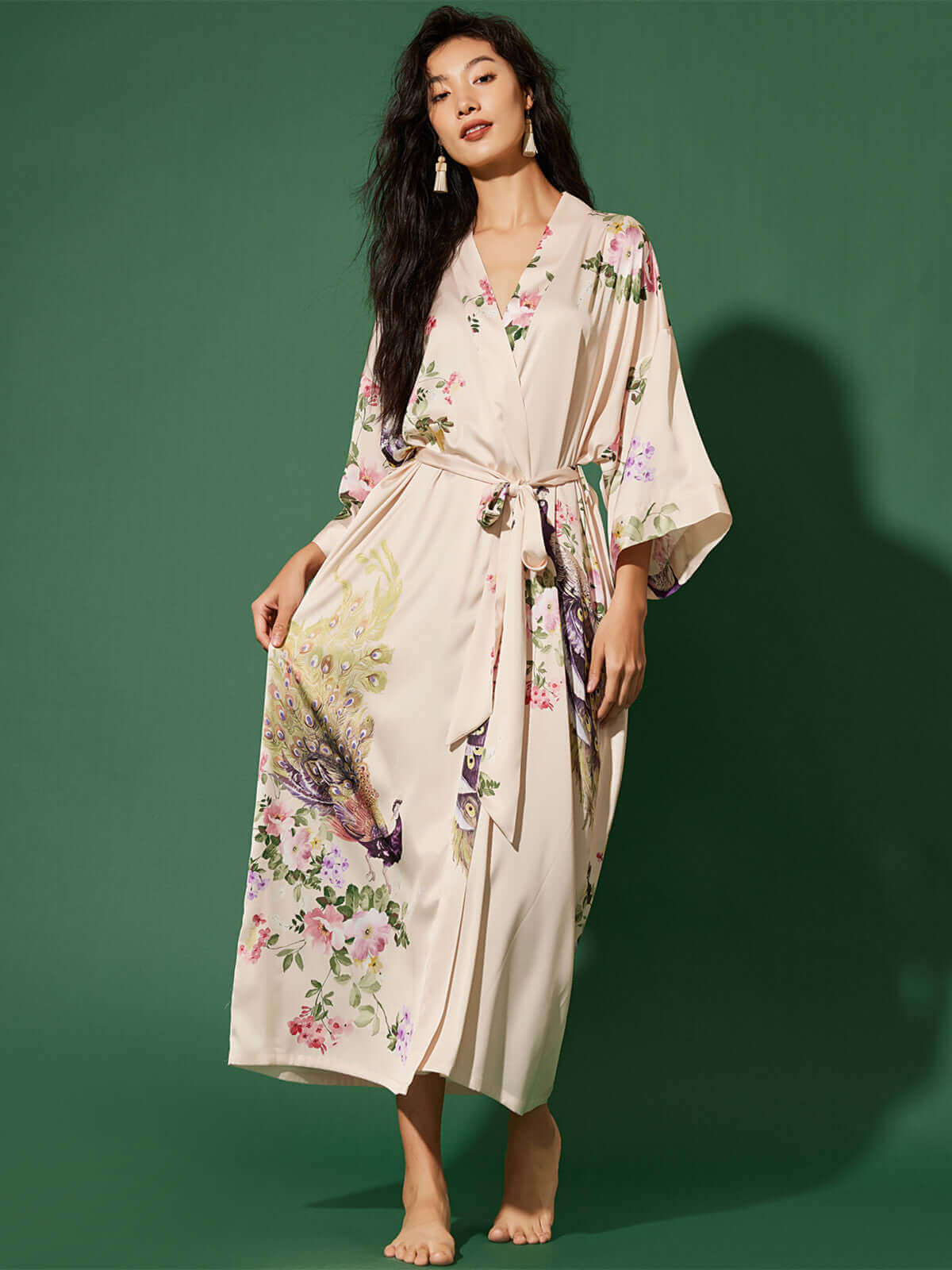 Peacock Kimono Robe