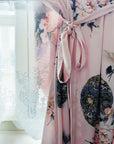 Garden Crane Blush Kimono Robe