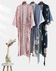 Folding Fan Kimono Robe