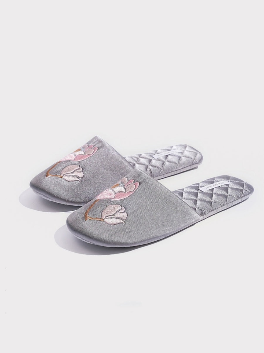 Soft Sole Floral Print Slippers