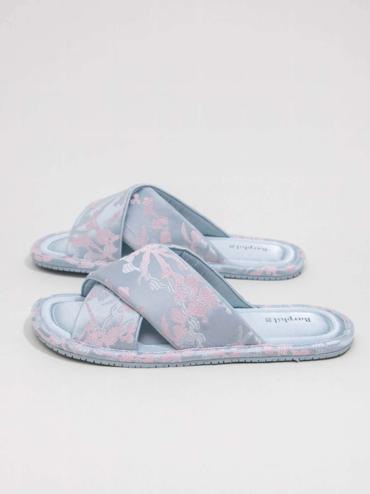 Classic Cross Strap Embroidery Slippers
