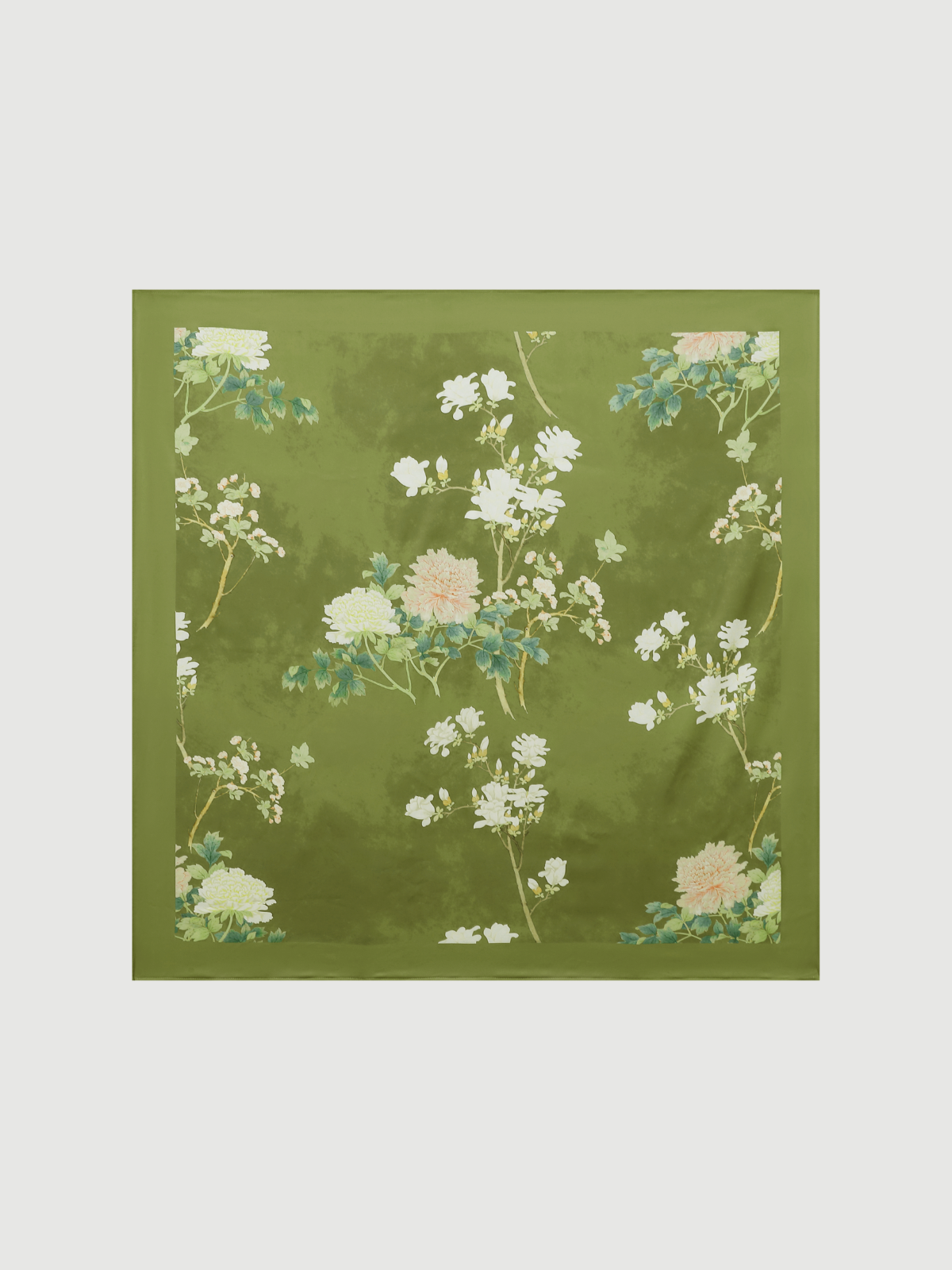 Floral Olive Kimono Robe