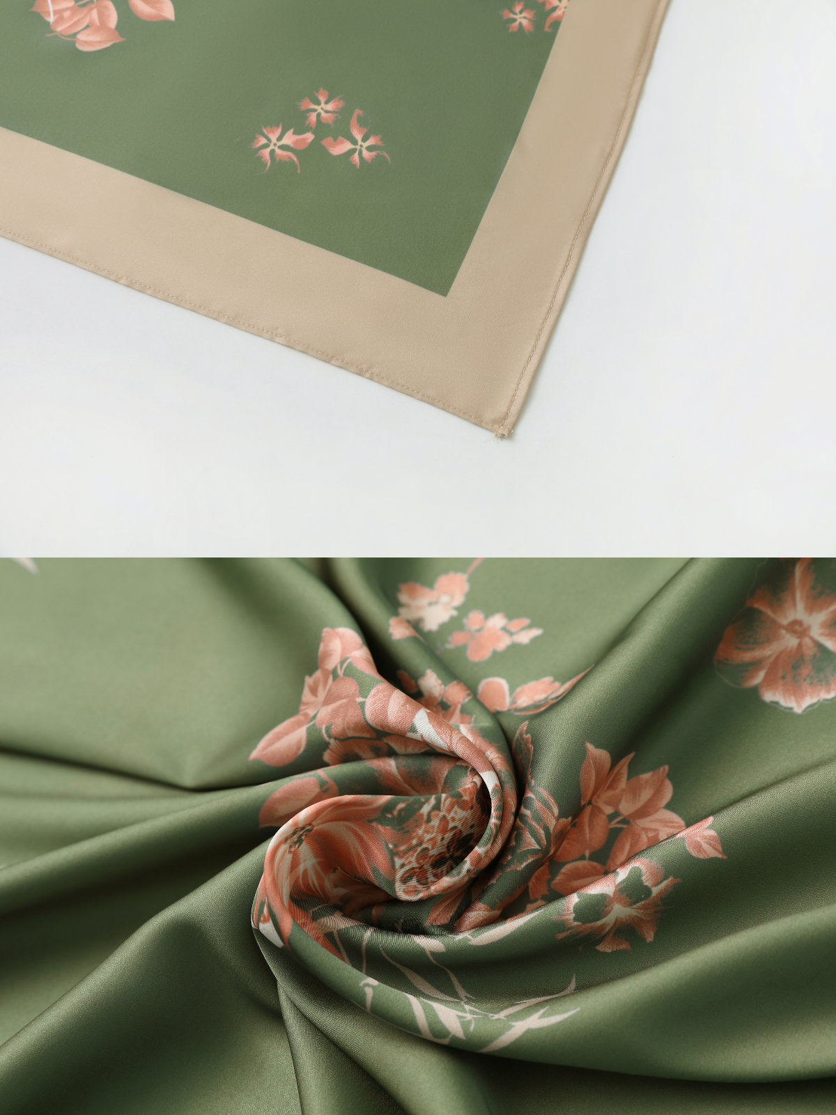 Short Kimono Robe Olive