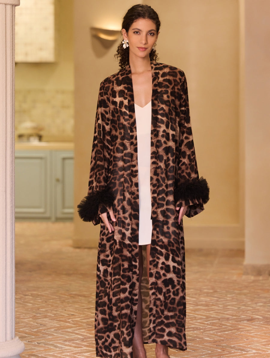 Wild Leopard Kimono Robe