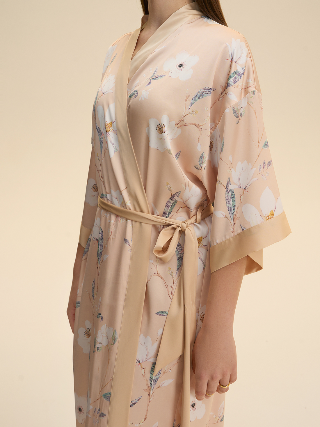Champagne Blossom Kimono Robe