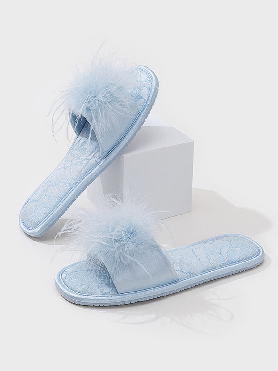 Oriental-Inspired Jacquard Slippers