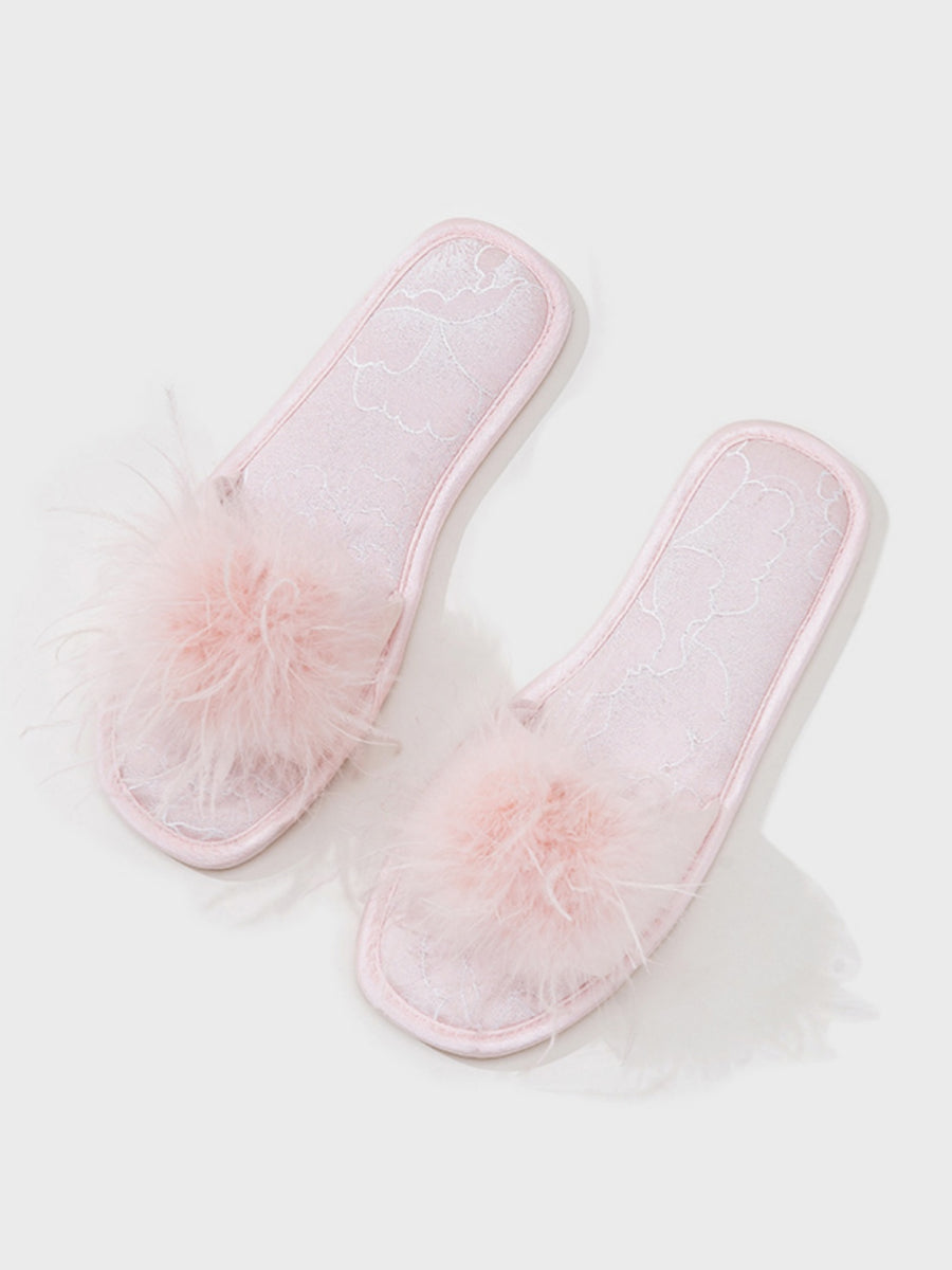 Oriental-Inspired Jacquard Slippers