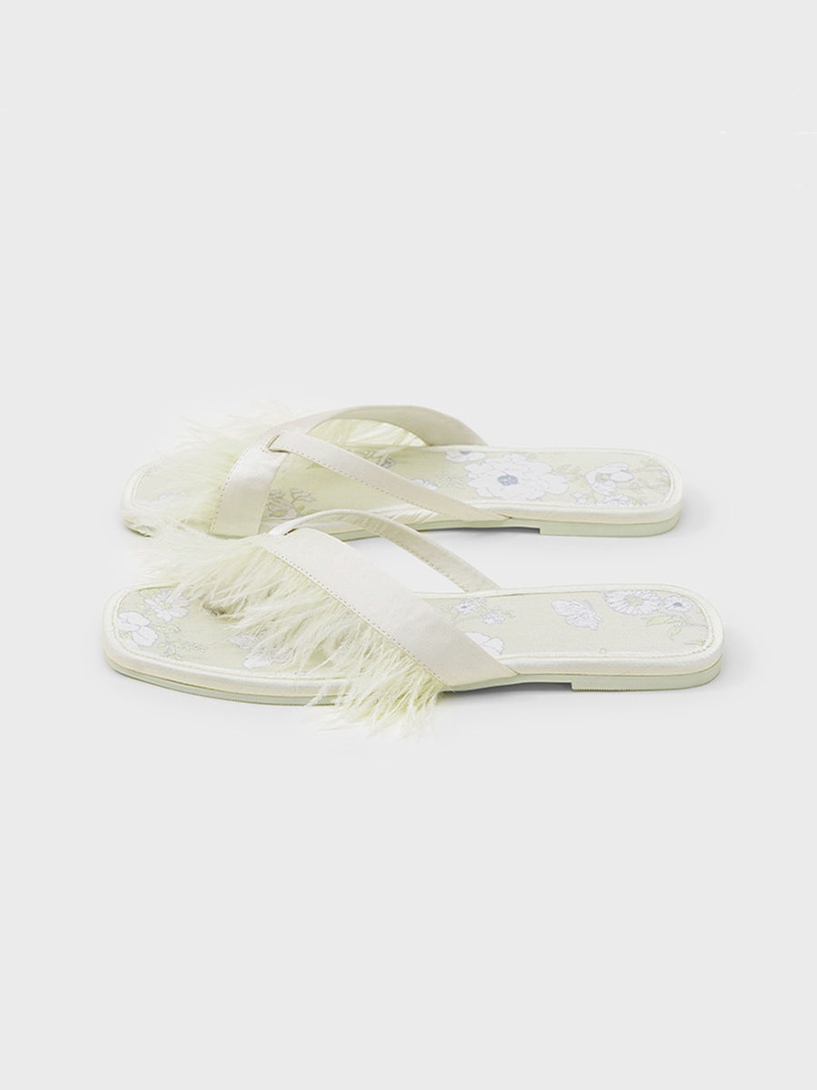 Elegant Summer Toe Ring Slippers