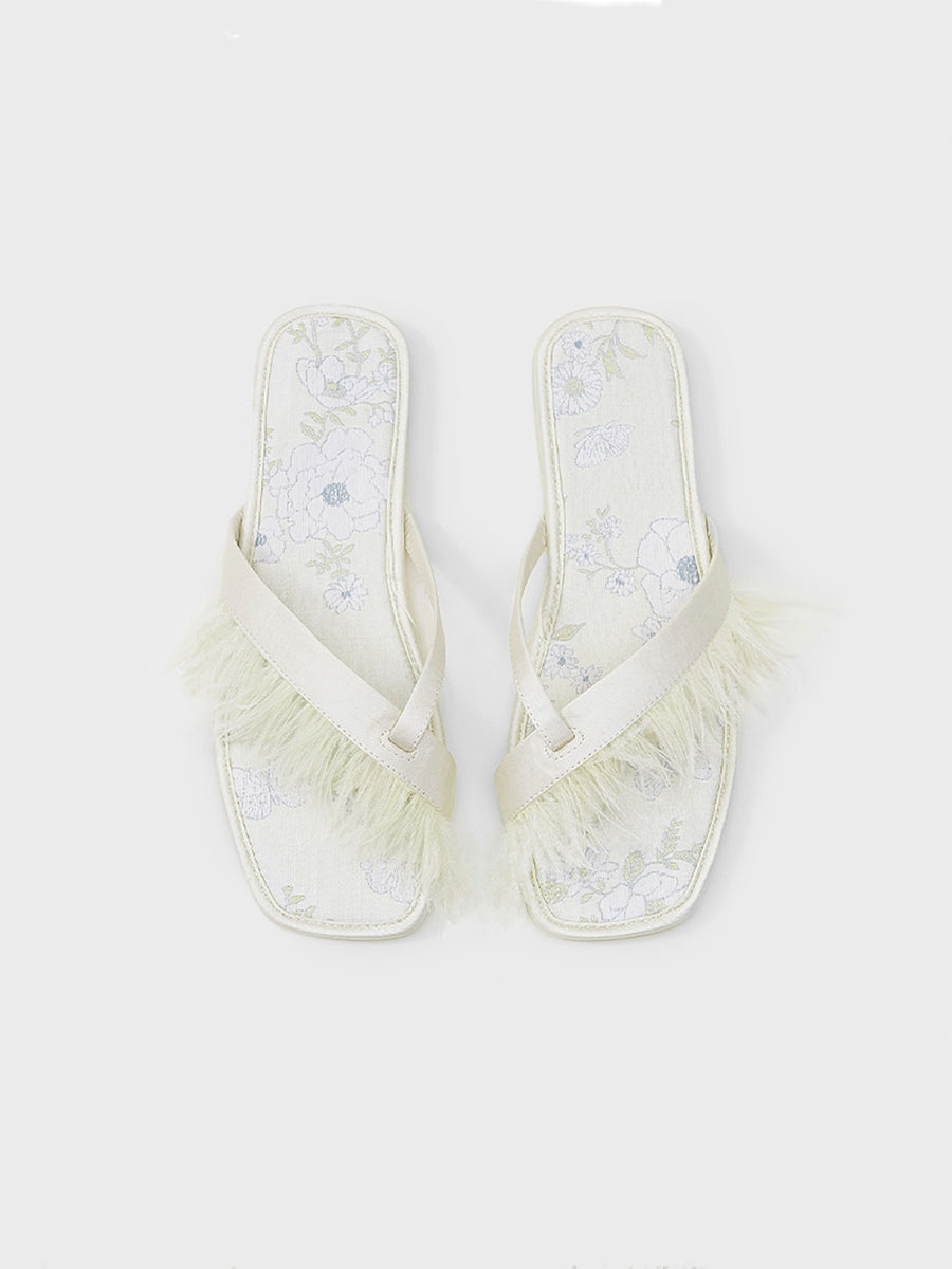 Elegant Summer Toe Ring Slippers