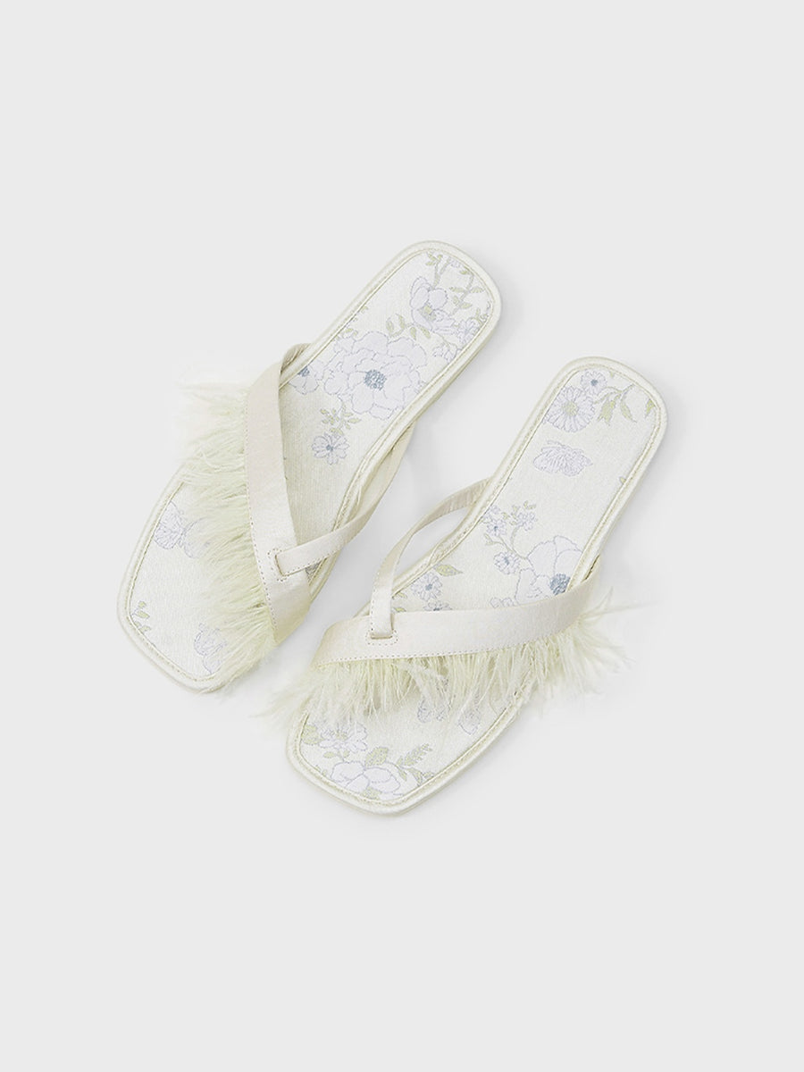 Elegant Summer Toe Ring Slippers