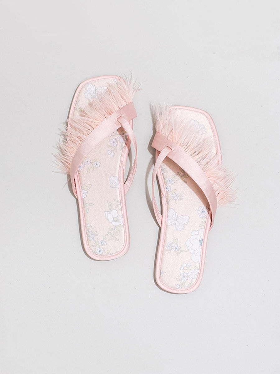 Elegant Summer Toe Ring Slippers