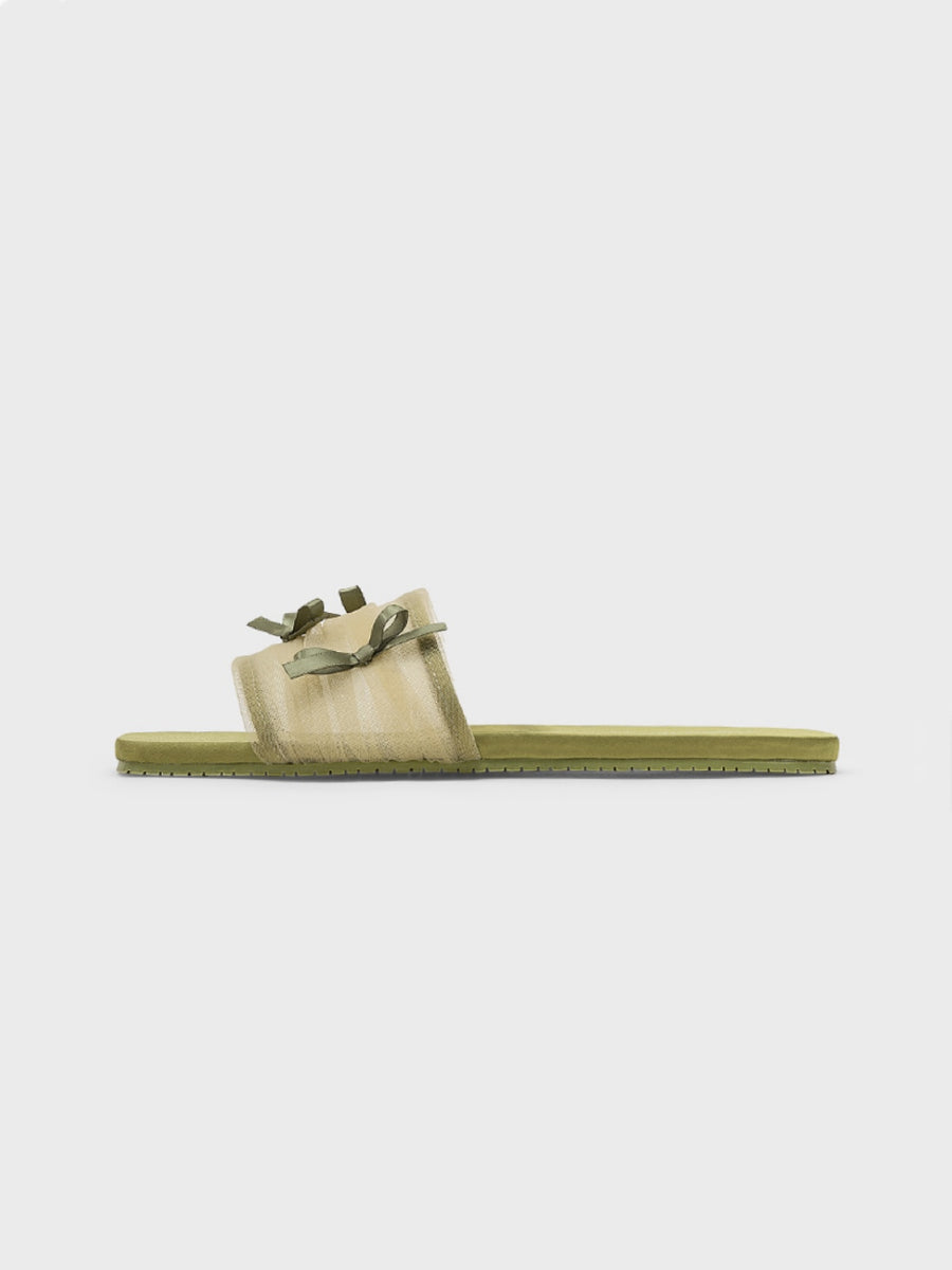 Fairy Mesh Bow Home Slippers